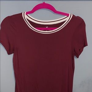 Maroon/Burgundy AEO Soft & Sexy T-shirt